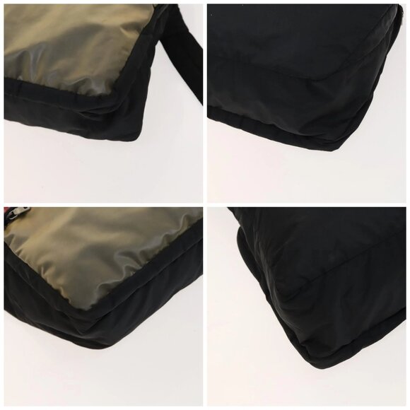 PRADA Sports Shoulder Bag Nylon Black Silver Auth bs26885 - Picture 14 of 16